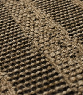 Alfombra beige oscuro geométrica moderna Sisalama