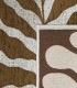 Alfombra Botánica Marrón y Beige Sandalo, detalle detras