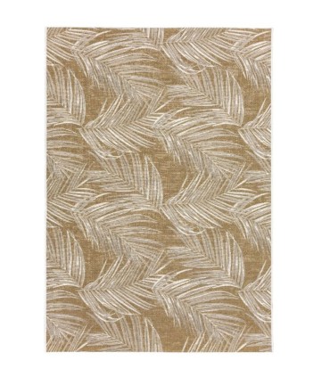 Alfombra Botánica Beige de Estilo Moderno Palm