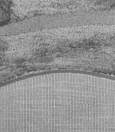 Alfombra Abstracta Gris de Pelo Alto Mori