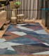 Alfombra Geométrica Multicolor de Estilo Moderno Monetti