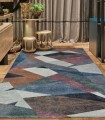 Alfombra Geométrica Multicolor de Estilo Moderno Monetti