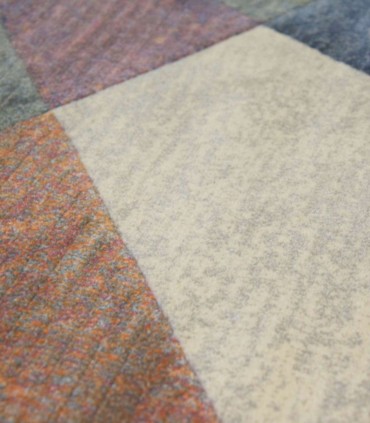 Alfombra Geométrica Multicolor de Estilo Moderno Monetti