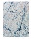 Alfombra Abstracta Azul y Beige de Estilo Moderno Marne