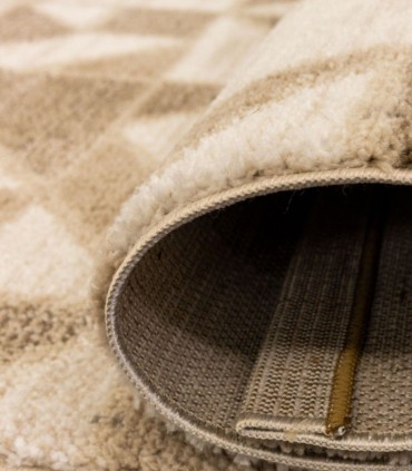Alfombra Geométrica Beige de Estilo Moderno Lloret