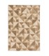 Alfombra Geométrica Beige de Estilo Moderno Lloret