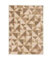 Alfombra Geométrica Beige de Estilo Moderno Lloret