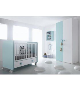 Cuna de bebé con cajones Daniel en Ámbar Muebles