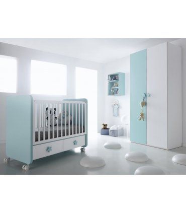 Cuna de bebé con cajones Daniel en Ámbar Muebles