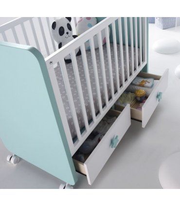 Cuna de bebé con cajones Daniel en Ámbar Muebles