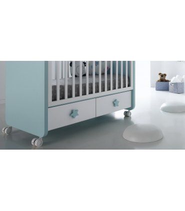 Cuna de bebé con cajones Daniel en Ámbar Muebles