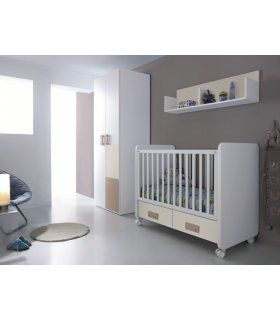 Cuna de Bebé con cajones Doris en Ámbar Muebles