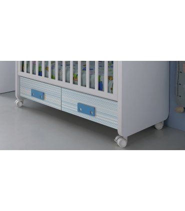 Cuna de bebé con cajones Katia en Ámbar Muebles