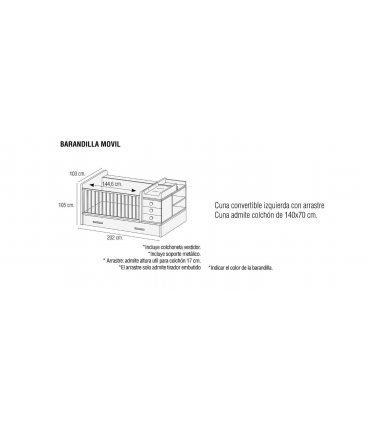 Cuna convertible Basile en Ámbar Muebles