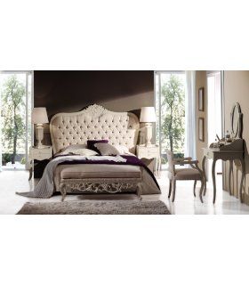 Banqueta Clásica Blanca Celina, dormitorio