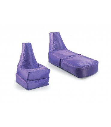 Pouf sillón tumbona Talos liso