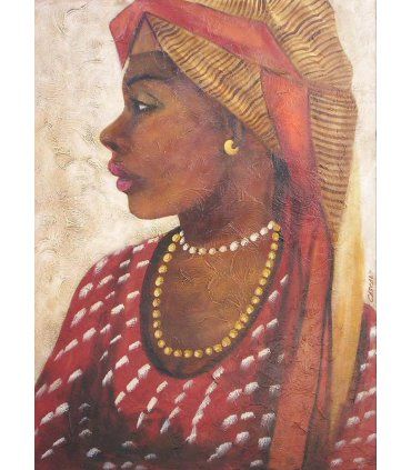 Cuadro original Mujer africana