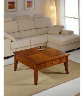 Mesa clásica Cannes cuadrada elevable cajón