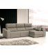 Sofá chaise longue moderno 3 plazas relax Leone