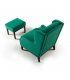 Sillón vintage Lido con banqueta