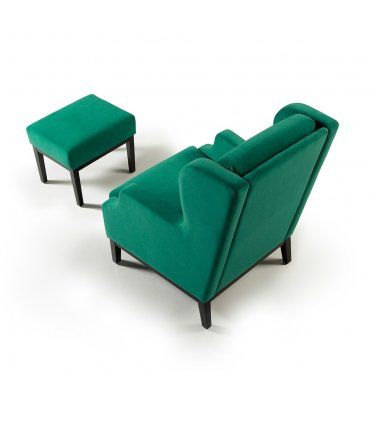 Sillón vintage Lido con banqueta