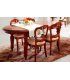 Mesa vintage de comedor ovalada con ruedas Victoriana