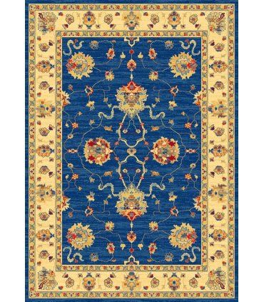 Alfombra de lana clásica Fenix 500 azul