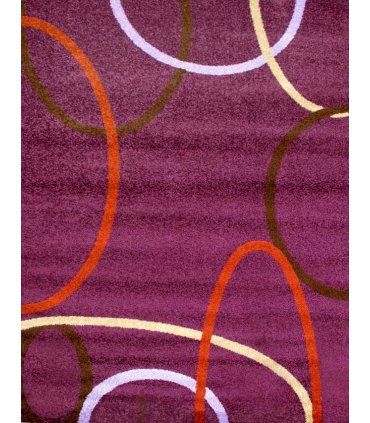 Alfombra moderna Frisse J10 lila