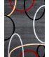 Alfombra moderna Frisse J10 gris oscuro