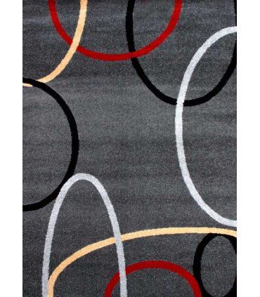 Alfombra moderna Frisse J10 gris oscuro