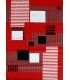 Alfombra moderna Frisse J15 granate