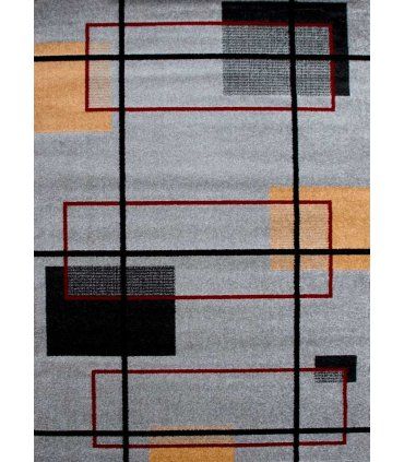 Alfombra moderna Frisse J17 gris claro