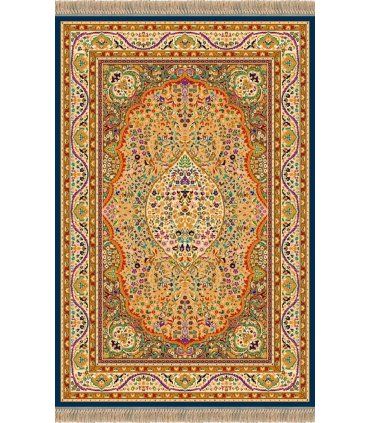 Alfombra de lana clásica Persia 820 azul