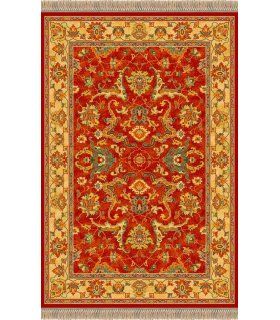 Alfombra clásica de lana Persia 822 granate