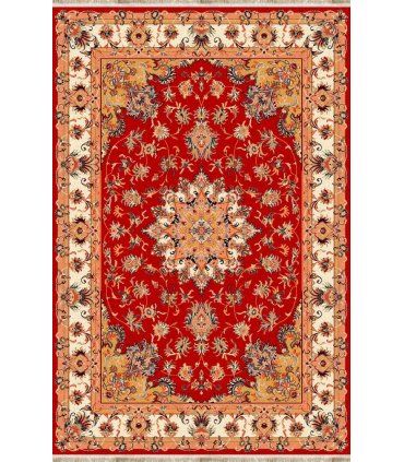 Alfombra clásica de lana Persia 872 granate