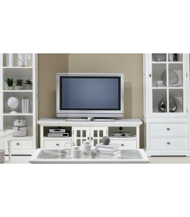 Mueble de Tv. clásico blanco Bari