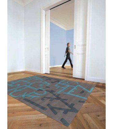 Alfombra moderna salón Lexis azul