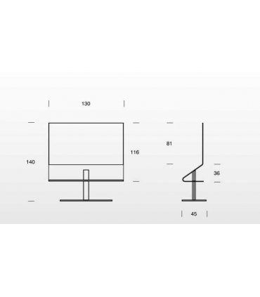 Mueble de TV moderno Odeon en Ámbar Muebles