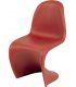 Silla moderna Bacara color marsala