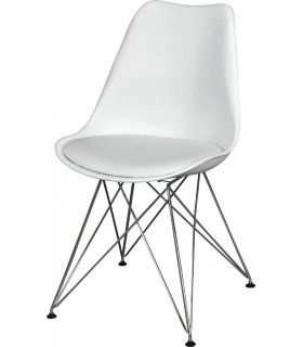 Silla moderna Karat blanco