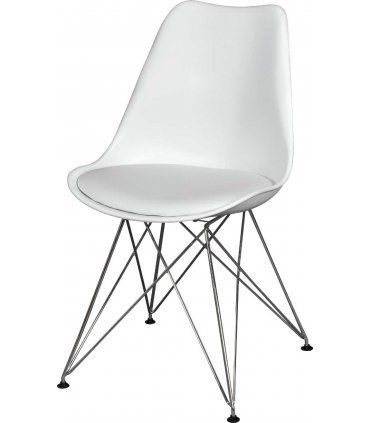 Silla moderna Karat blanco