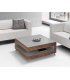 Mesa de centro elevable Anni, cuadrada con tapa porcelánica