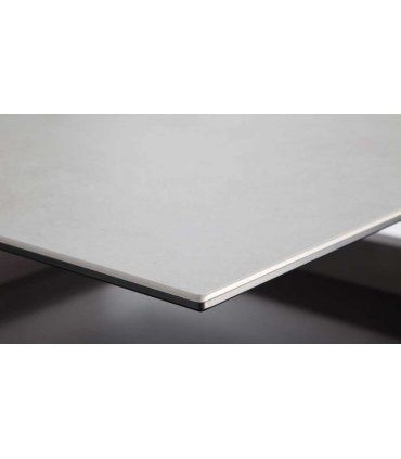 Mesa de centro elevable Anni, detalle tapa porcelánica