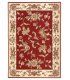 Alfombra floral granate Primavera D