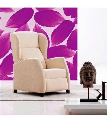 Sillón relax orejero Celia blanco