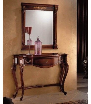 Mueble Consola Luis XV Nogal Glenda