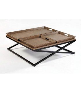 Mesa de centro rústica Anbiel