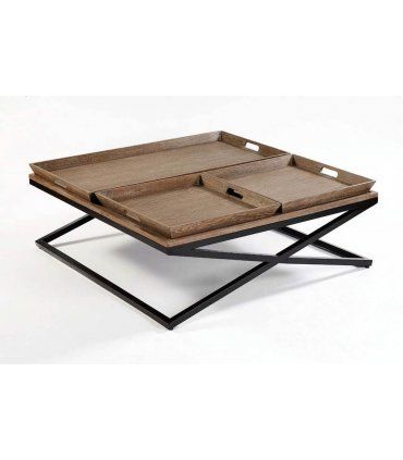 Mesa de centro rústica Anbiel