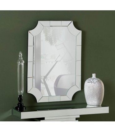 Espejo rectangular de cristal moderno Dunlay