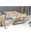 Mesa de centro rectangular en piedra fósil Kinsel